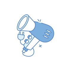 Hair Dryer vector icon