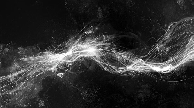 Futuristic neon light speed tunnel with purple and blue glowing lines, abstract motion background