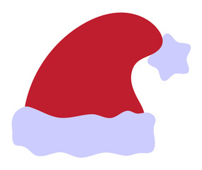 Illustration of a Santa Claus Hat