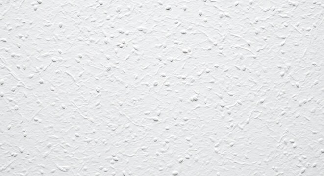 White textured wall with popcorn finish isolated on white background