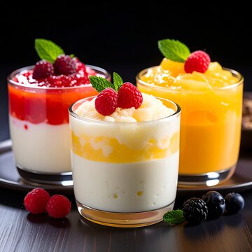 Pudding z tapioki_w trzech smakach 