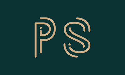 PS P ps initial logo | initial based abstract modern minimal creative logo, vector template image. luxury logotype logo, real estate homie logo. typography logo. initials logo