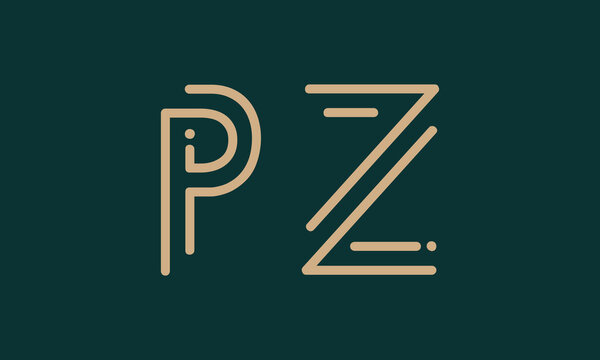 PZ P pz initial logo | initial based abstract modern minimal creative logo, vector template image. luxury logotype logo, real estate homie logo. typography logo. initials logo