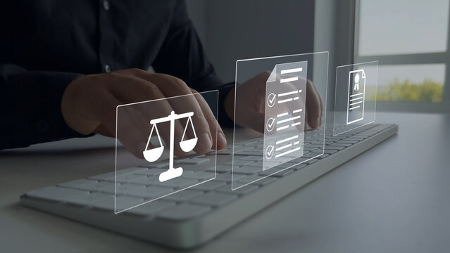 Regulations, law, standards and requirements.Law regulation and compliance rules on virtual screen.Quality assurance,guarantee, standards, certification and standardization.	