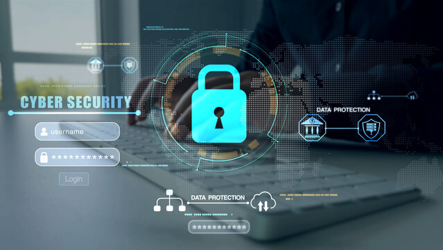 Documents confidentiality,cyber security protection concept.Confidentiality documents and employee compliance rules.Documents law regulation and compliance rules.Software for security personal data	