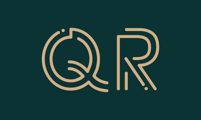 QR Q qr initial logo | initial based abstract modern minimal creative logo, vector template image. luxury logotype logo, real estate homie logo. typography logo. initials logo