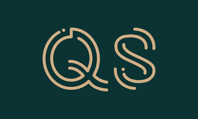 QS Q qs initial logo | initial based abstract modern minimal creative logo, vector template image. luxury logotype logo, real estate homie logo. typography logo. initials logo
