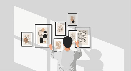 Home Decor & Art Arrangement Vector