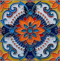 Vivid patterns of traditional Lisbon tiles showcasing art and culture