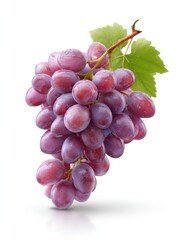 Fototapeta premium A succulent bunch of ripe, red grapes, capturing the essence of fresh fruit and natural beauty.