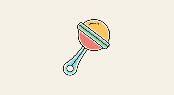 Baby Rattle Toy Cartoon