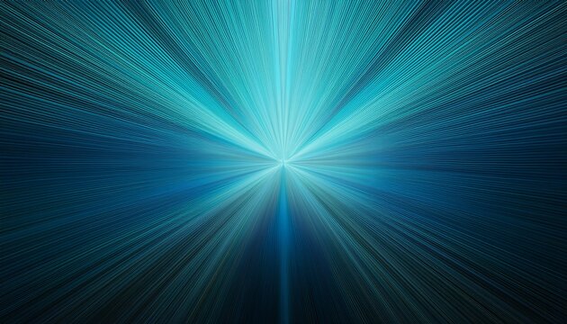 abstract background with blue and turquoise gradient forming radial central spotlight effect for modern design - Powered by Adobe