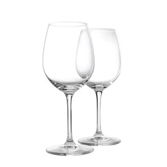 Fototapeta premium Elegant Glassware Set Placed on a Clean Table, Perfect for Hosting a Dinner Party or Special Occasion