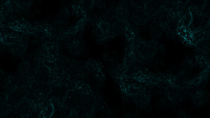 Dark Abstract Cosmic Texture Background — Deep Black and Teal Tones Blend in a Subtle Nebula-Like Pattern with Swirling Energy. Mysterious Digital Artwork Evokes Space, Depth.