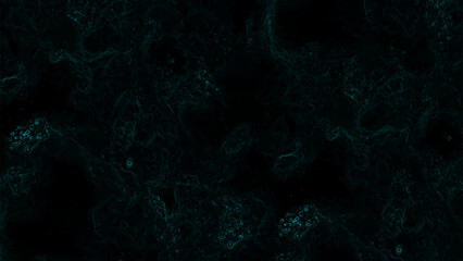 Dark Abstract Cosmic Texture Background — Deep Black and Teal Tones Blend in a Subtle Nebula-Like Pattern with Swirling Energy. Mysterious Digital Artwork Evokes Space, Depth.