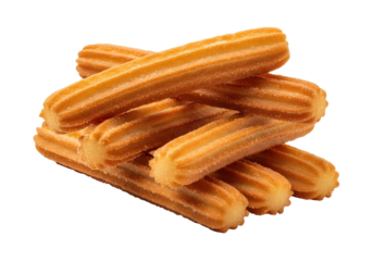 Churros Stack Golden Fried Pastry Dessert Sweet Spanish Snack Food Sugary Crispy Treat