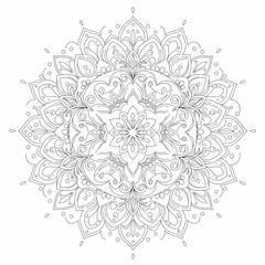 Mandala Coloring Page Clean Line Art