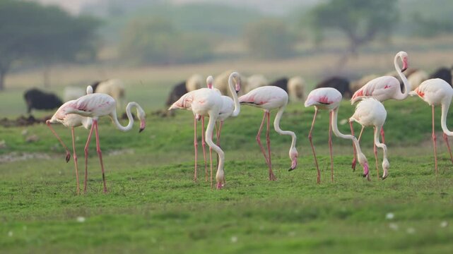 Flamingos and Water Reflections | Relaxing Soundscape for Meditation