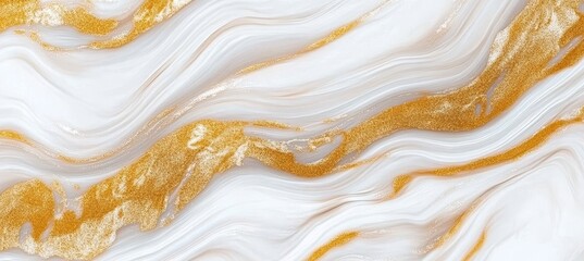 Obraz premium Elegant Gold Veined Marble Background with Creamy Stone Texture for Contemporary Decor Accents