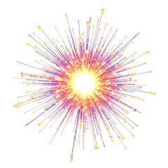 Explosion isolated on transparent background
