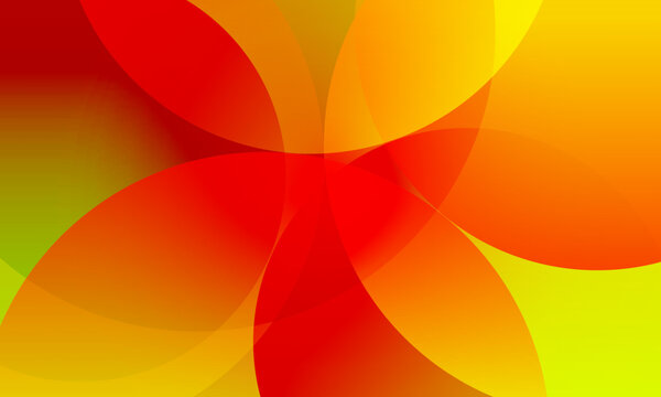 Orange yellow gradient background abstract circle shape. Vector illustration design