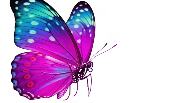 Butterfly isolated on transparent background