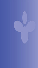 Abstract blue gradient with a light blue floral motif