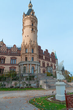 Medieval German castle in Schwerin, Germany 