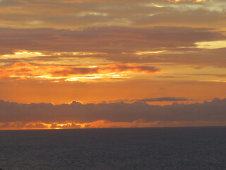 sunset over the sea