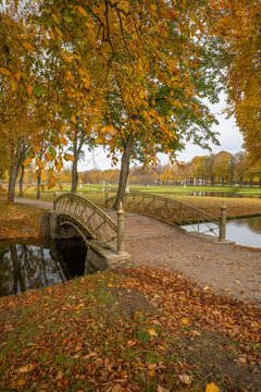 Fall colors in Schwerin Castle, Germany