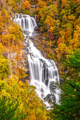 Whitewater Falls, North Carolina, USA in Autumn 825