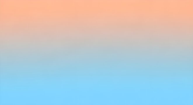 Soft gradient background transitioning from warm peach to cool sky blue