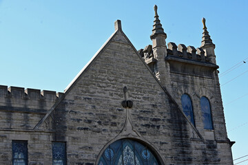 majestic church in a small town