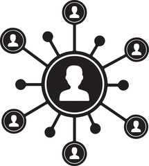 Diverse group of people connecting and collaborating symbolizing teamwork and communication