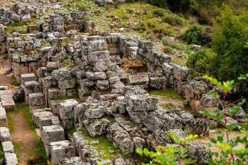 Kaunos (Carian: Kbid Lycian: Xbide Ancient Greek: Καῦνος; Latin: Caunus) ancient city was a city of ancient Caria and in Anatolia, a few kilometres west of the modern town of Dalyan. Amphitheatre area