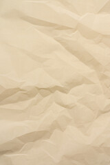 Texture of crumpled milk velvet paper