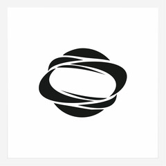 Fototapeta premium Abstract black curved lines on white background, creating an overlapping design