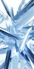 Icy Blue Overlays Create a Stunning Frozen Landscape with Crystal Fractures and Visual Distortion