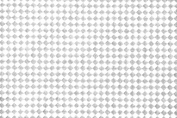 Repeating diamond-shaped grid with hand-drawn, grunge-style diagonal hatching on a transparent background.