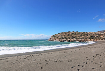 Salobreña beach in Andalucia, spain