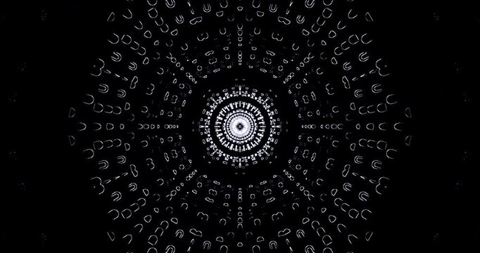 Tunnel visual journey with seamless looping for immersive screensaver experience