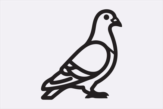 Line art pegion design art