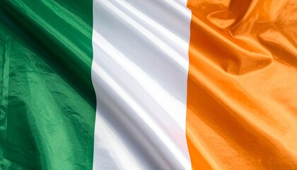 Wavy Irish national flag