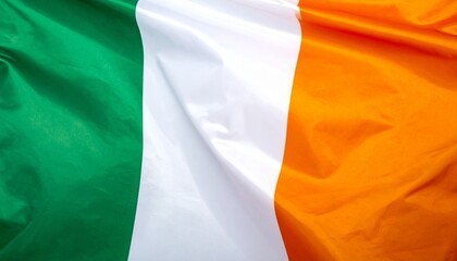 Wavy Irish national flag