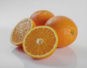orange on a white background