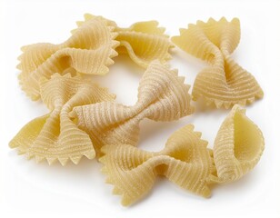 pasta on white background