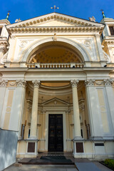 Obraz premium Church of Santa Anna located at the edge of the Willanow Palace.