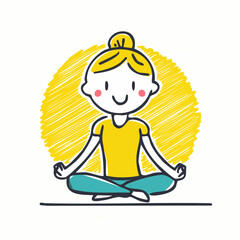 Person meditating &ndash; Yoga, mindfulness, relaxation, peace