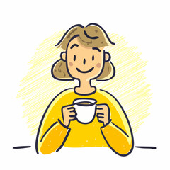 Person drinking coffee &ndash; Relaxation, morning, beverage, lifestyle