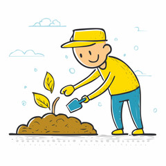 Person gardening &ndash; Nature, plants, outdoor, hobby